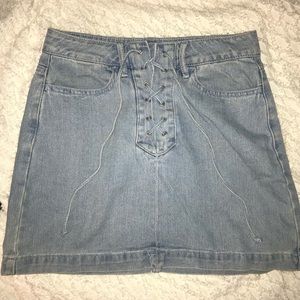 Light Wash Denim Skirt